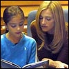 Madonna watches while Lola reads from Yakov