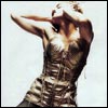 Madonna wearing the Gaultier corset (1990)