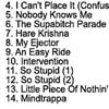Scan of the 'American Life sessions' - click to enlarge