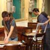 Preparing the exhibition
