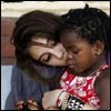 Madonna and her daughters in Malawi