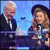 Madonna presents a GLAAD Award to Anderson Cooper