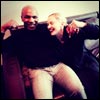 Madonna and Mike Tyson in the studio