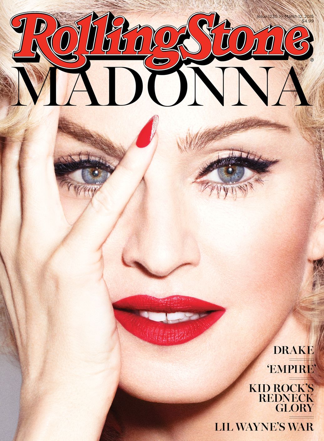 Madonna on the cover of Rolling Stone