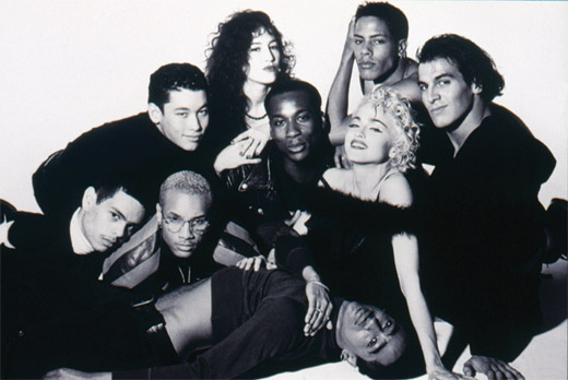 Madonna and her dancers in the 1991 concert film and documentary 'Truth or Dare,' which chronicled her “Blond Ambition” tour