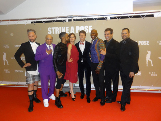 The Blond Ambition dancers at the Strike A Pose premiere in The Netherlands