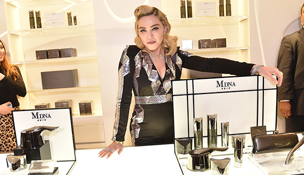 Madonna visits Barneys in Beverly Hills to promote her exclusive new MDNA SKIN products