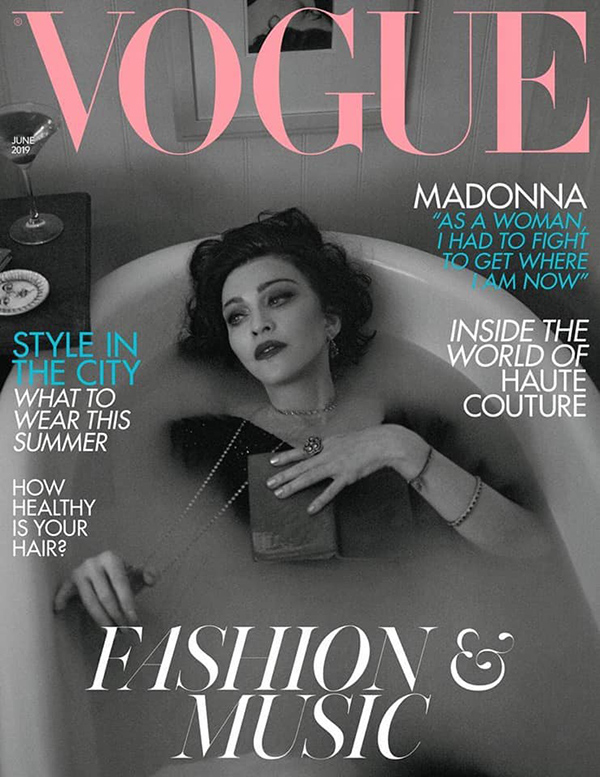 Madonna covers the June issue of British Vogue