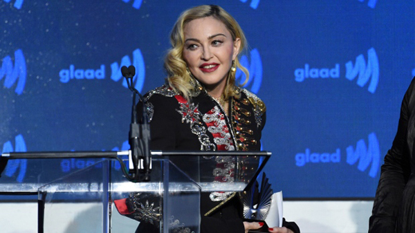 Madonna makes emotional speech after receiving Advocate for Change accolade at GLAAD Media Awards