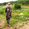 Madonna during the visit in Malawi