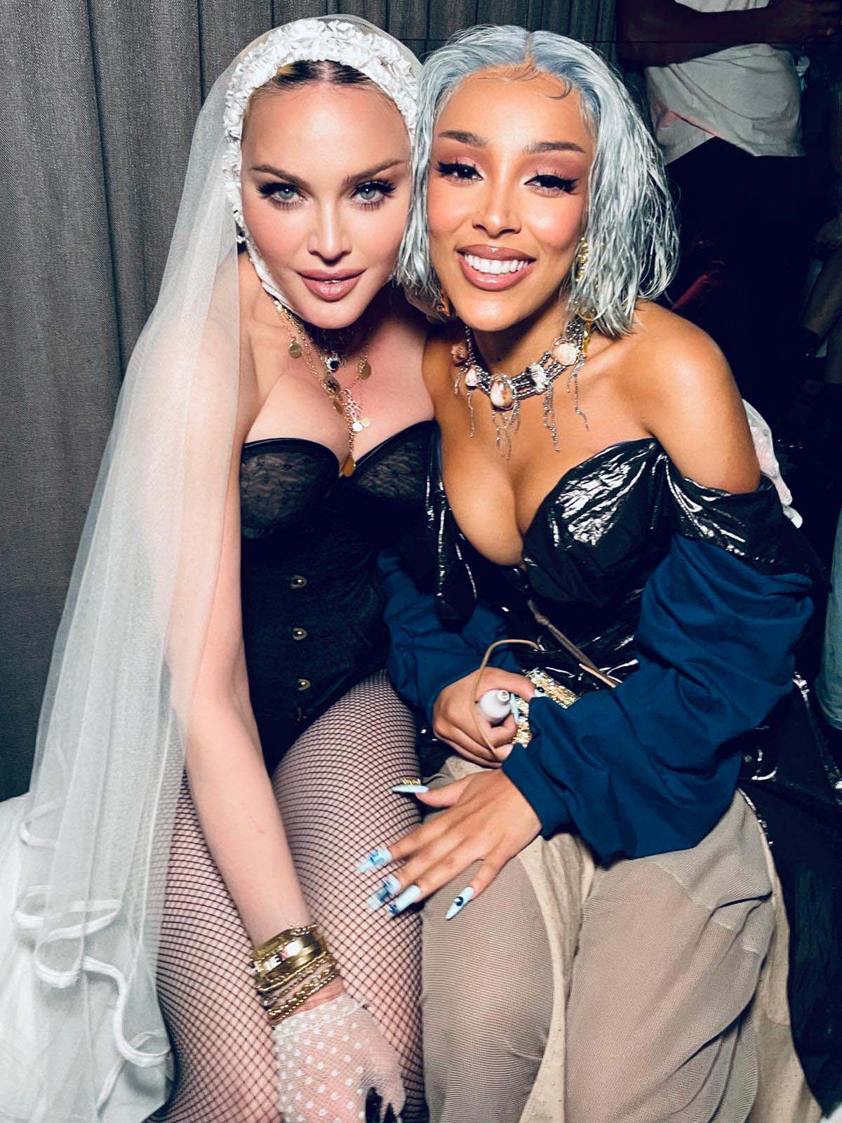 Madonna and Doja Cat at the VMA after party