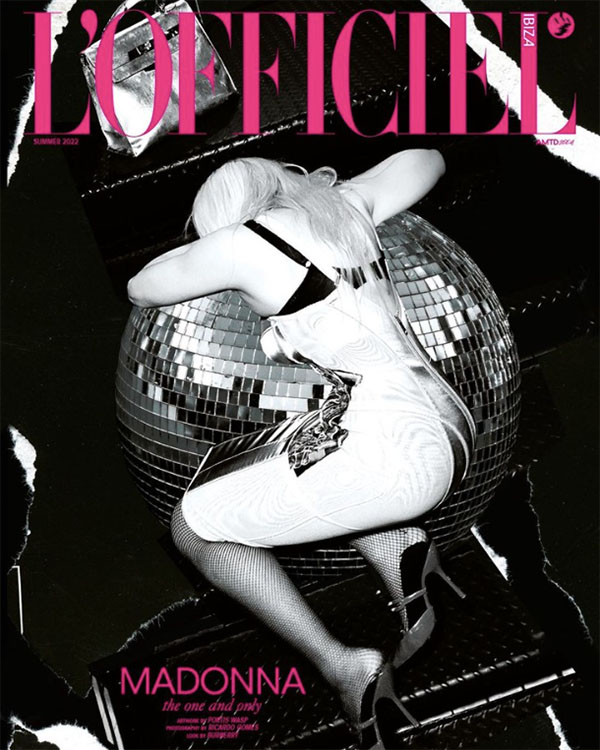 Madonna covers the first edition of L'Officiel Ibiza Magazine