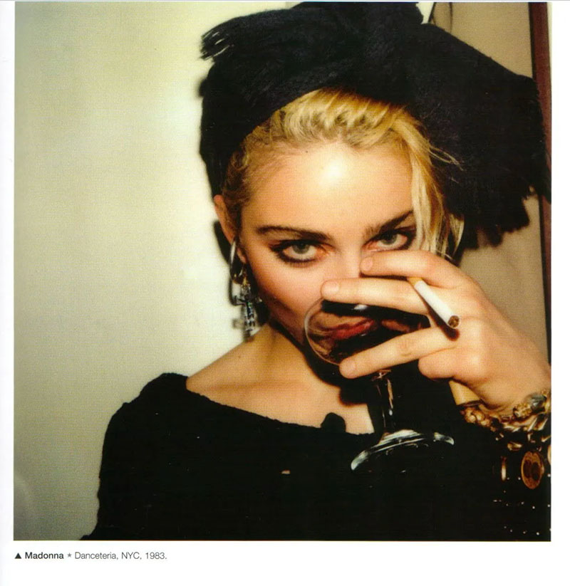 Polaroid picture of Madonna by Maripol at Danceteria