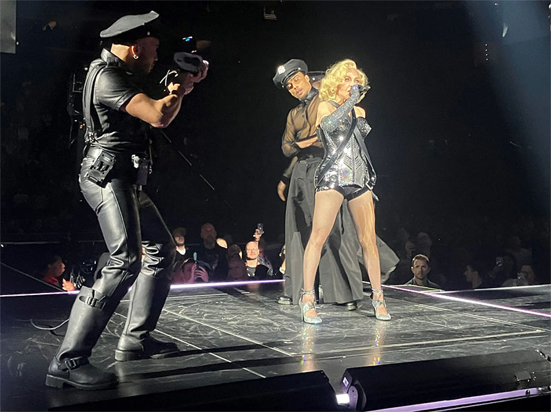 Madonna performs at the Celebration Tour in Detroit. Photo by Adam Graham.