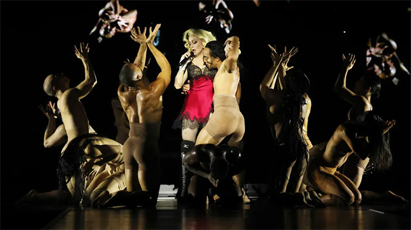 Madonna performs at the Celebration Tour in London