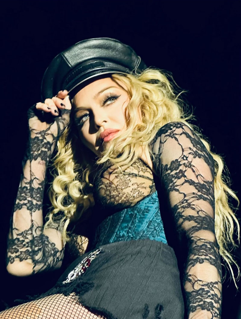 Madonna performs at the Celebration Tour in NYC.