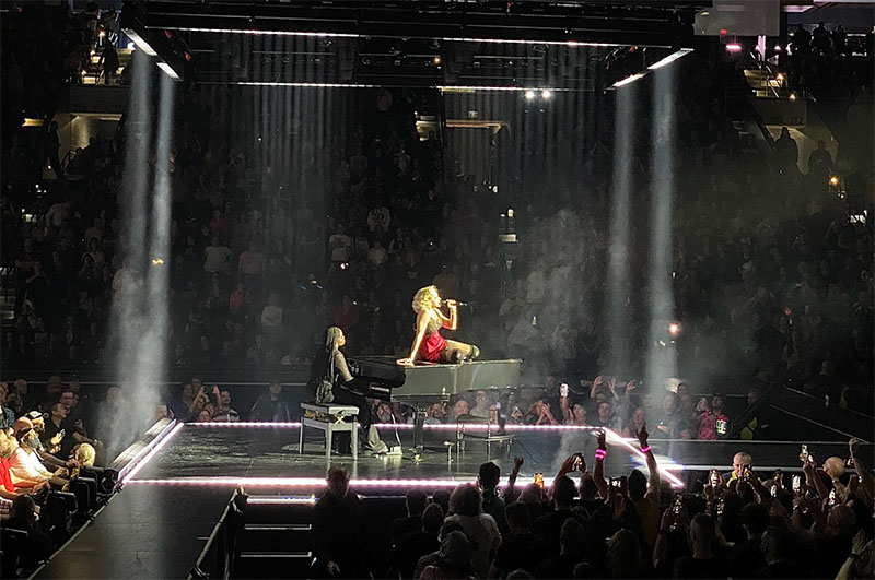 Madonna performs at the Celebration Tour in Philadelphia. Photo by John Vettesse.