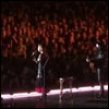 Madonna cries during her speech in Stockholm