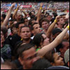 The crowd in Maracana Stadium, Rio De Janeiro
