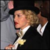 Bling ring: Madonna wore an impressive ring on her middle finger embossed with her initial