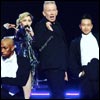 Madonna: Dancing with the Wonderful and Amazing JP Gaultier 💃🎩🎉🎈🍌🍌🍌🍌🍌🍌 Tonights Unapologetic Bitch! ❤️#rebelheartour