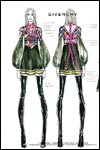 Sticky & Sweet Tour (Gypsy segment) - Costume sketch by Ricardo Tisci (Givenchy)