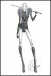 Sticky & Sweet Tour (Gangsta Pimp segment 2009) - Costume sketch by Ricardo Tisci (Givenchy)